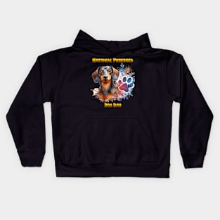 Dachshund Connection: A Pawesome Bond Kids Hoodie